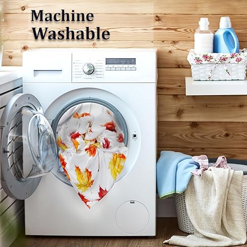 Miniatura 5 de Manta de otoño de calabaza, decoración de Acción de Gracias, manta de hojas de otoño, manta de franela súper suave para cama, sofá y viajes, 60 x 80