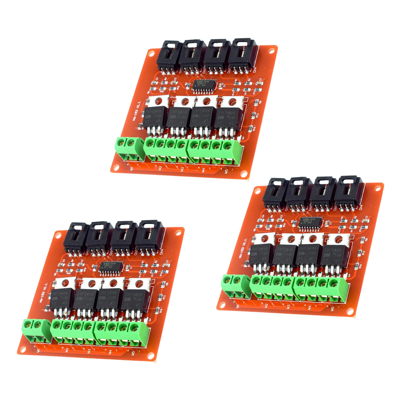 Module MOSFET IRF540 4 voies pour commande de moteur et variateur de puissance