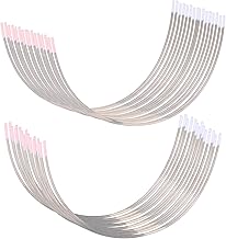 24 Pairs Bra Hoops 2 Sizes Stainless Steel Bra Replacement Metal Underwire Replacement for Women C Cup D Cup Accessories