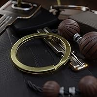 Vista 28 de Llaveros planos divididos a granel, resistente y resistente para automóvil, hogar, anillo de metal grande para perro, cordón para escuela, oficina