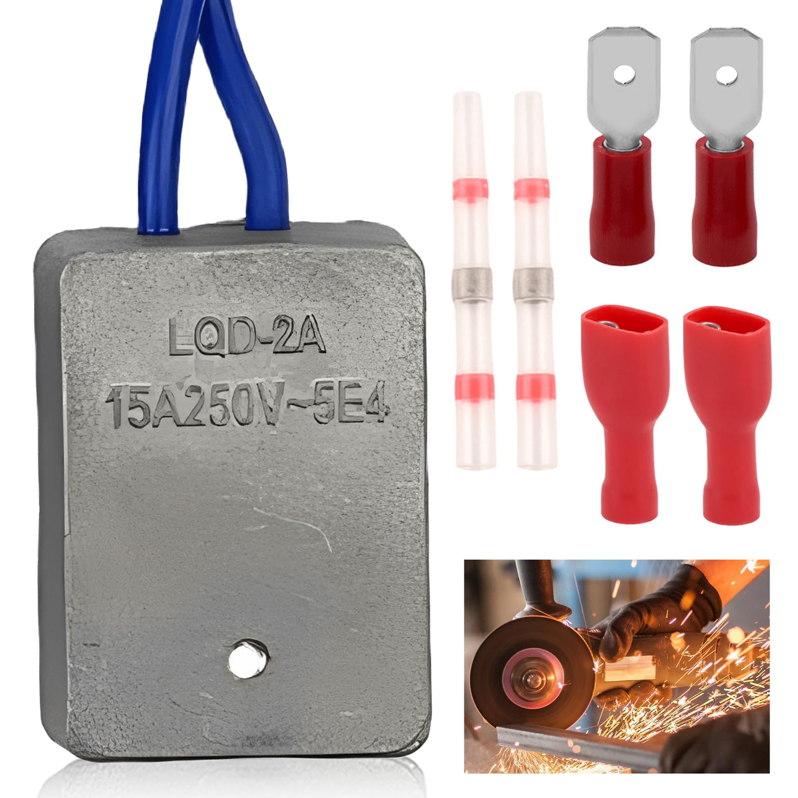 Softstart Juego de módulos – Limitador de corriente suave arranque 230 V 15 A, módulo de arranque suave con resistencia para herramientas eléctricas como sierras circulares, sierras