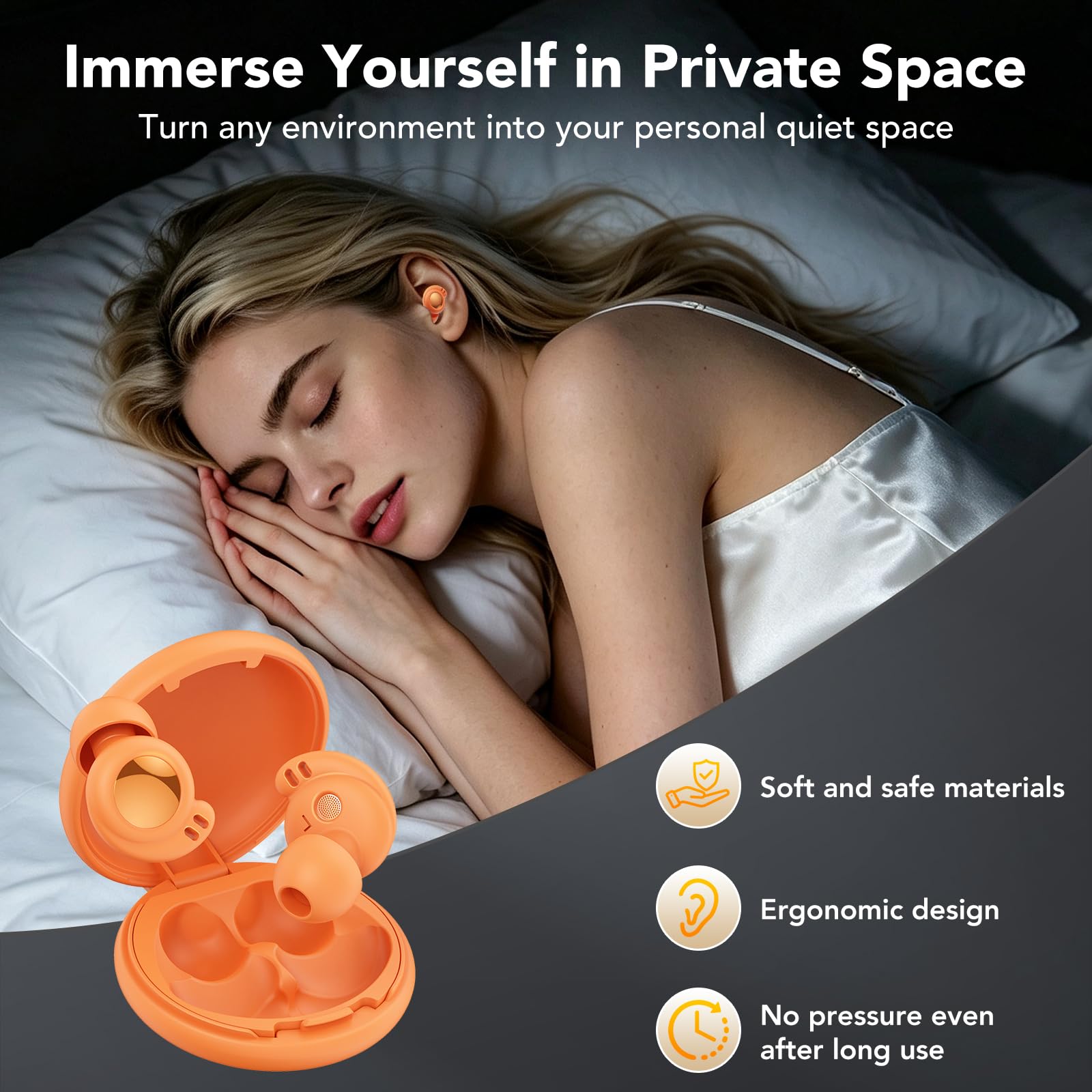 Tappi per le orecchie in silicone antirumore per dormire