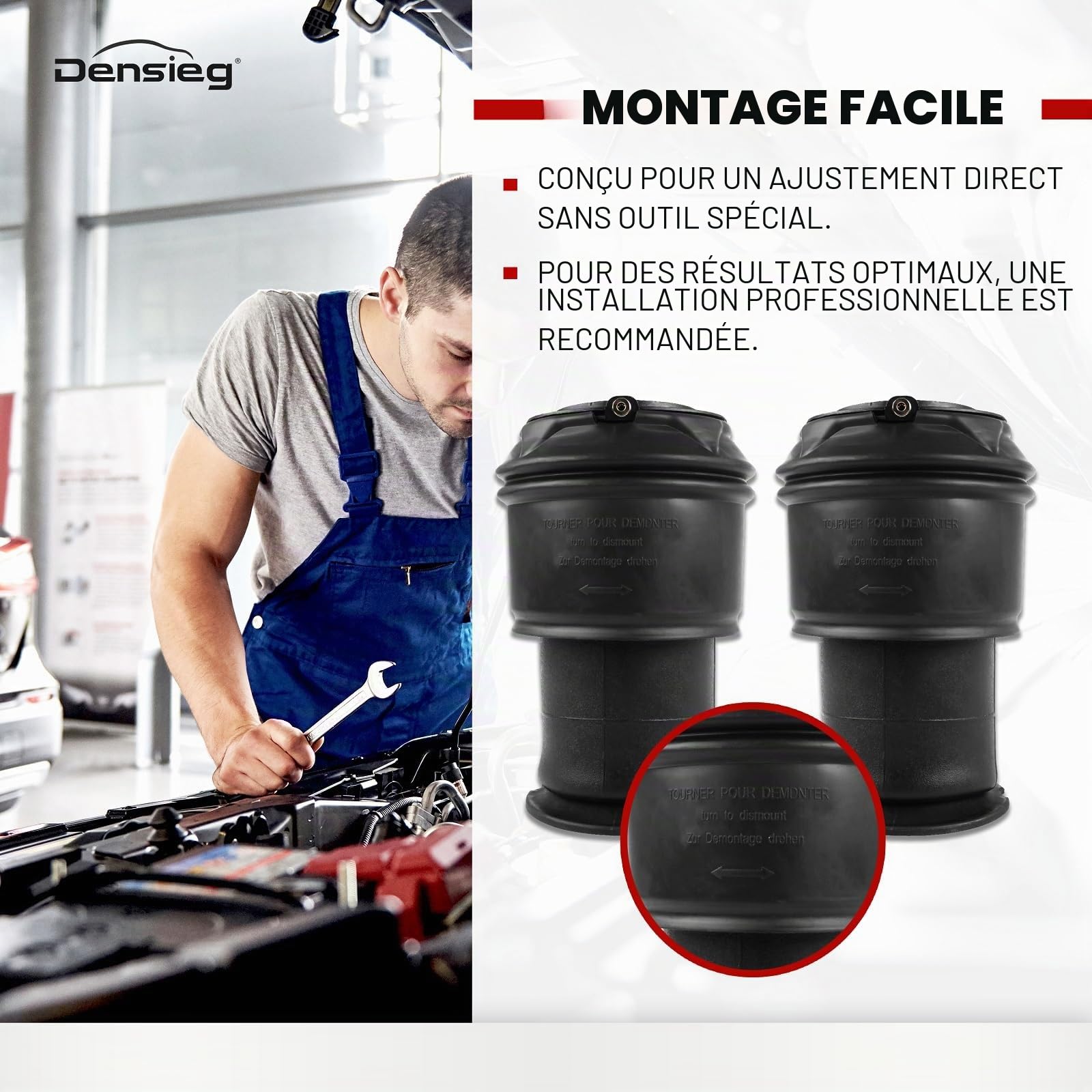 2 x sacs à ressort à suspension pneumatique arrière 5102GN 5102.R8 9681946080 pour C4 Grand Picasso I C4 Picasso I