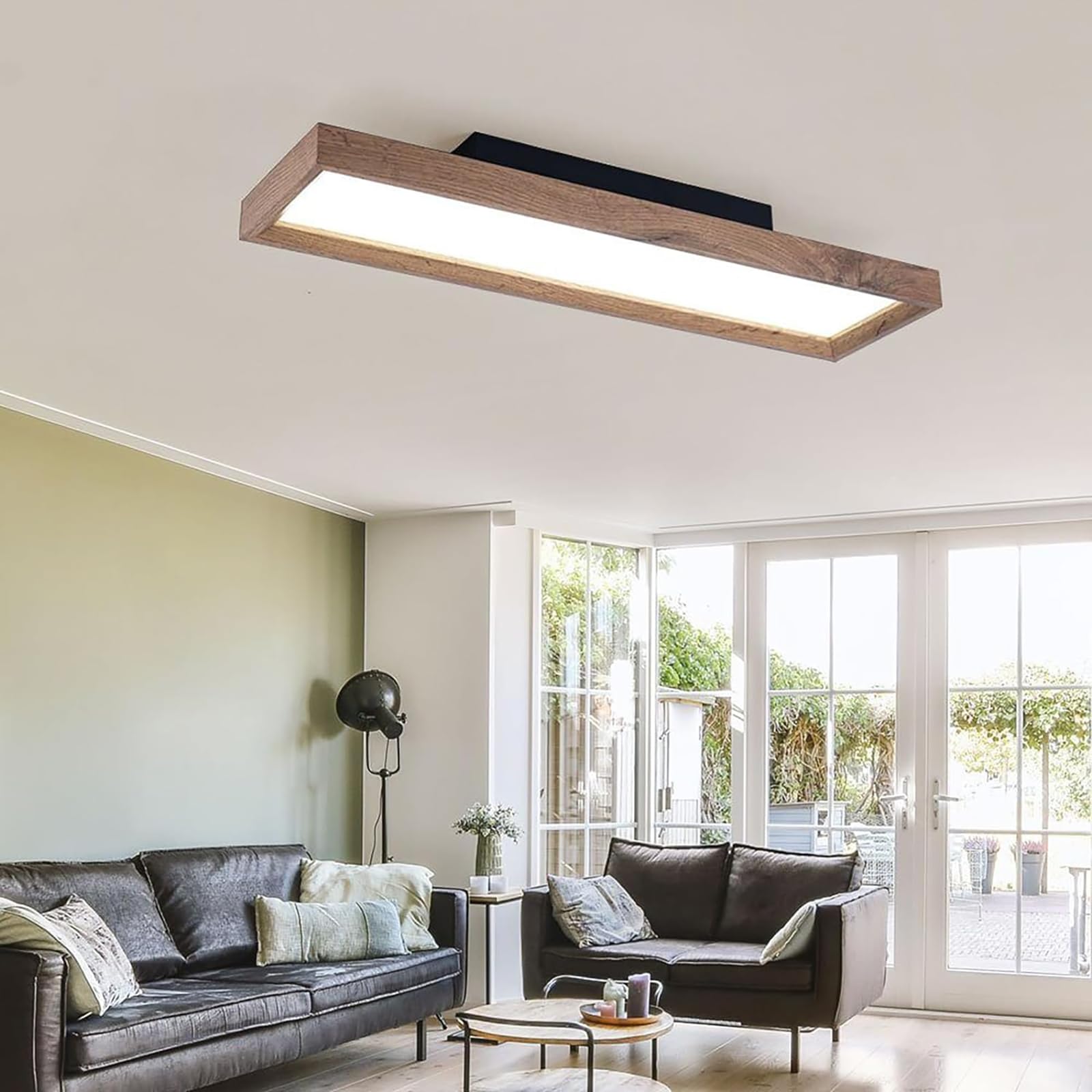 Plafoniera LED Soffitto 30W, Lampada da Soffitto LED Plafoniera Soggiorno Rettangolo Plafoniere da Ufficio Luce Soffitto per Camera da Letto, Cucina, Soggiorno, Balcone
