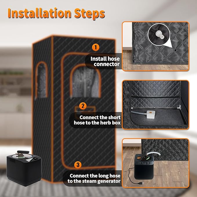 Generador de Vapor Portátil para Sauna 3L 1200W Control Remoto miniatura 5