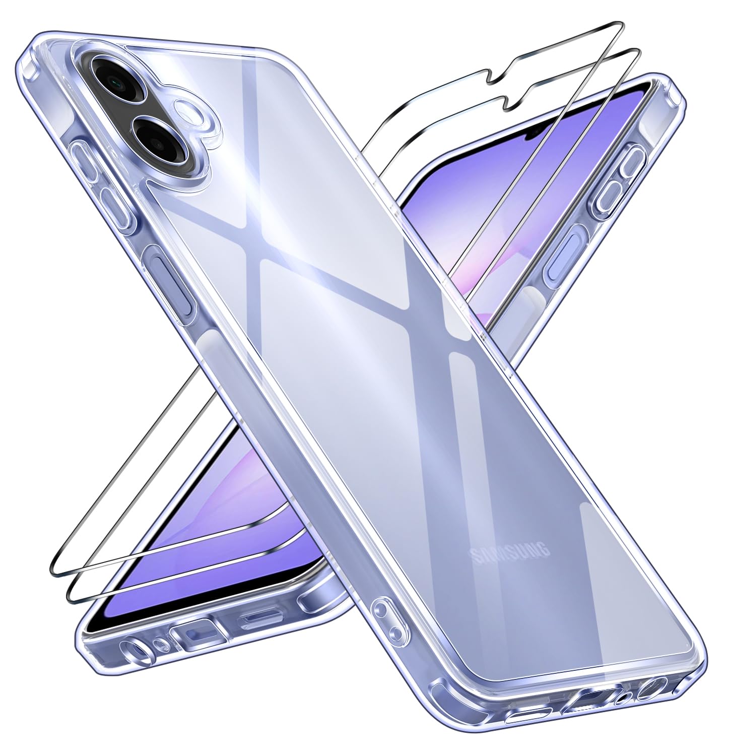 ivoler Clara Funda para iPhone 17, con 2 Piezas Cristal Templado, [Protección Militar] Anti-Amarillo Carcasa Antigolpes Bumper Case Cover - Transparente — view 42