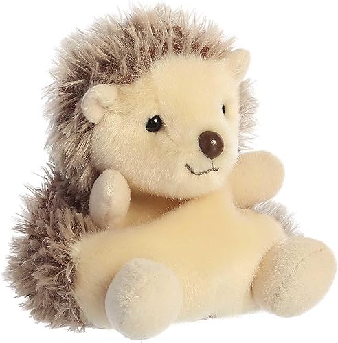 Miniatura 5 de Aurora Adorable Palm Pals Hedgie Hedgehog Animal de peluche, diversión de bolsillo, juego sobre la marcha, marrón, 5 pulgadas