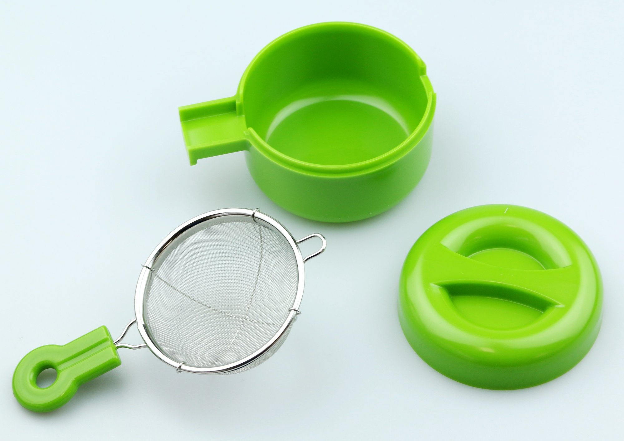Amazon｜ヤマキイカイ 清流茶こしセット グリーン 径8.5×高さ4.5cm 