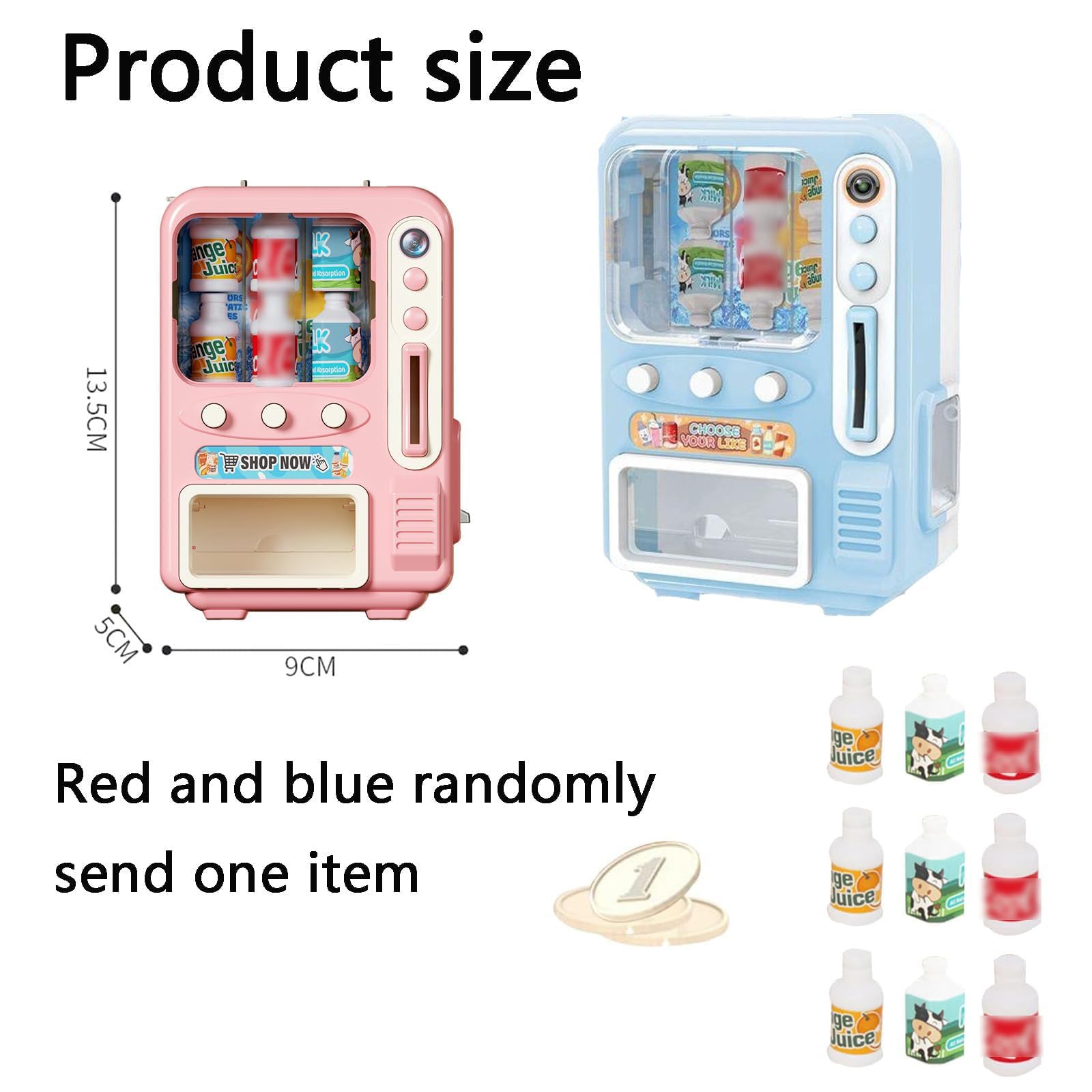 1 Pcs Vending Machine Toy, Supermarket Toy Set for Kids with Vending Machine for Kids and Shopping Cart Toy, can Stimulate Children's Creativity ( Randomly Select Colors ) - Image 7 thumbnail