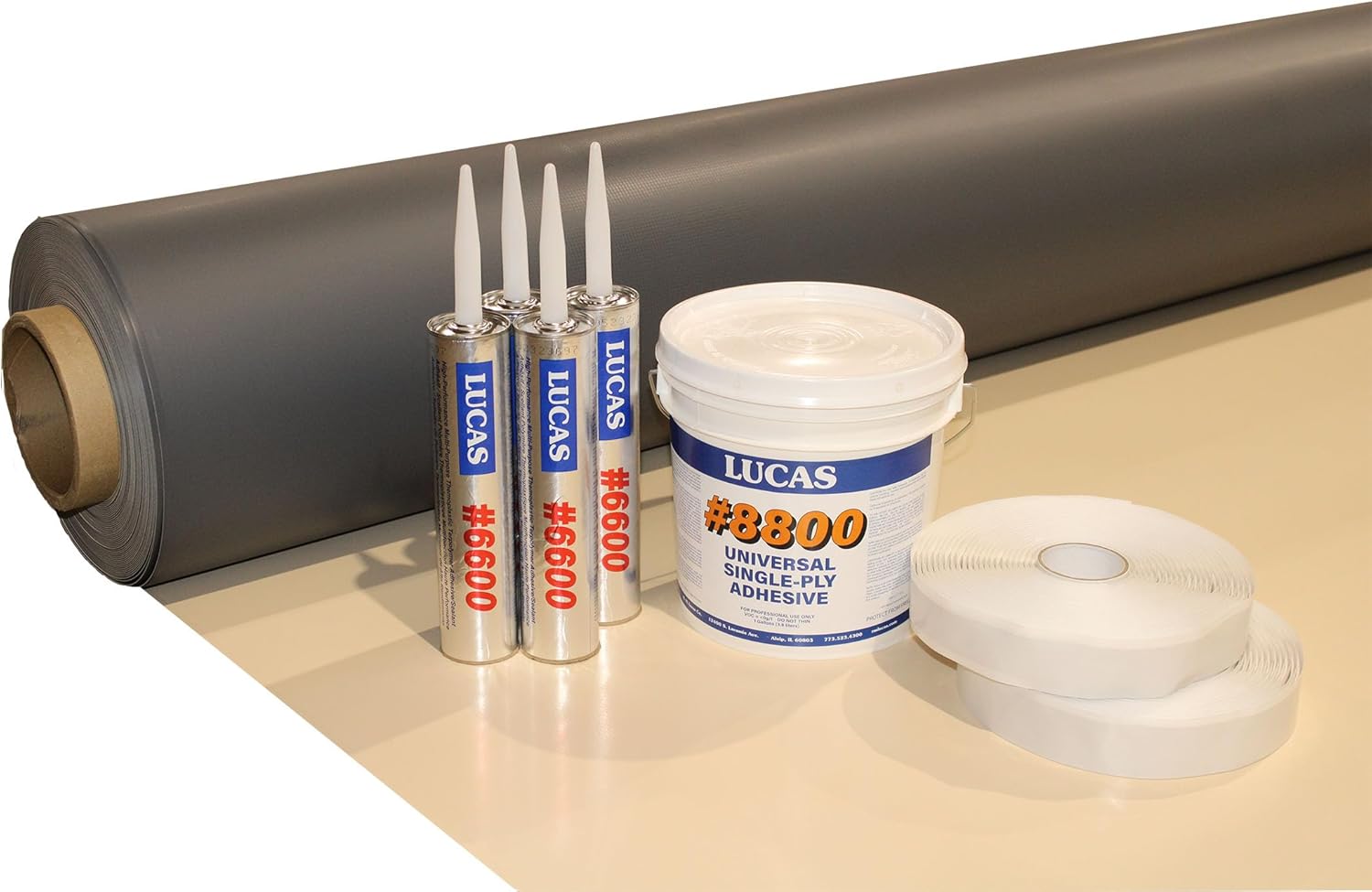 TPO RV Rubber Roof Kit 45 mil 9'6" Wide x 10'40' Long RV (Camper) Roof Repair (10