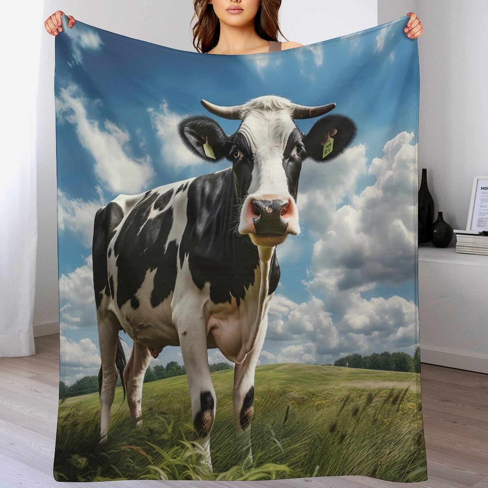 Plaid doux et chaud effet velours lavable en machine pour protection de lit et canapé en flanelle