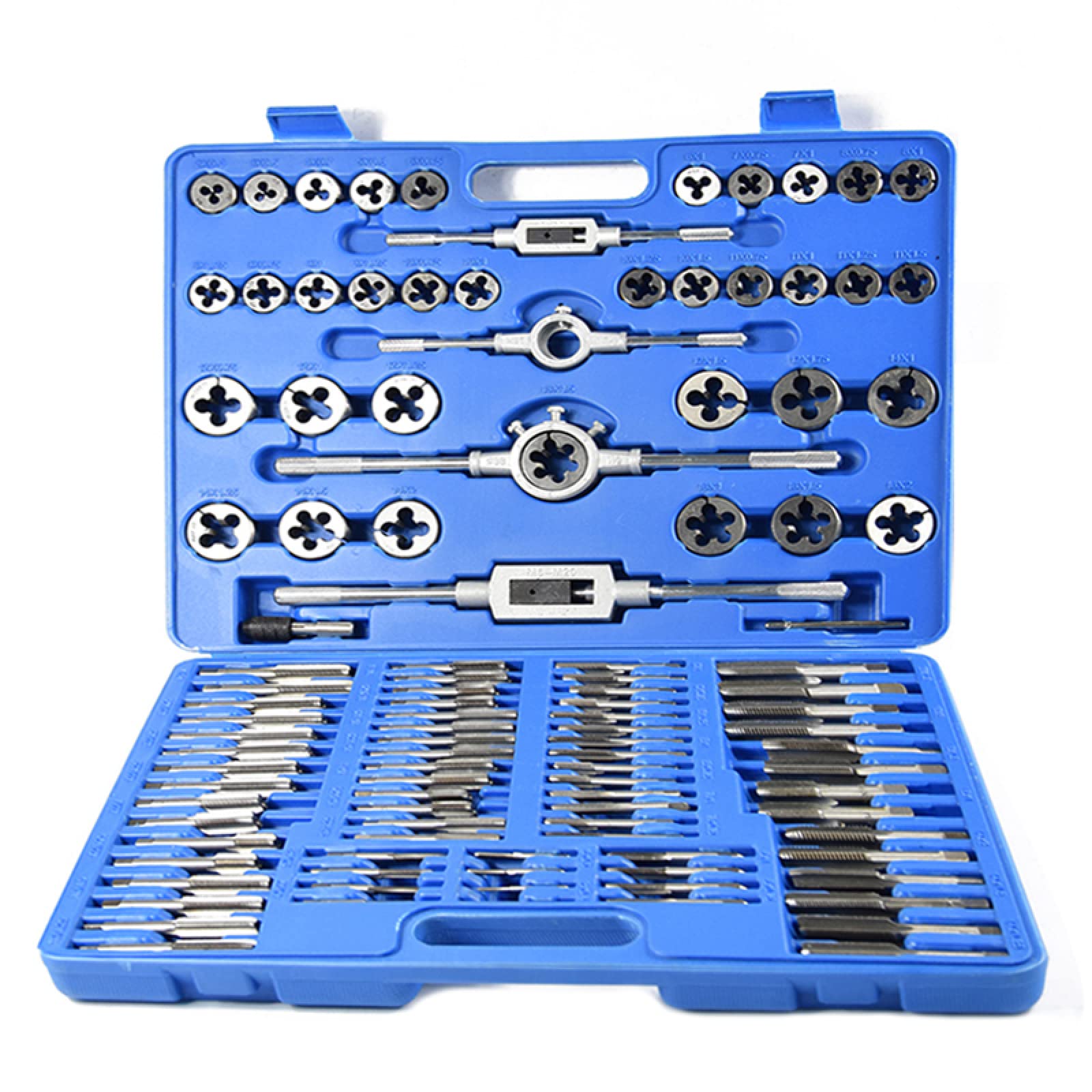 Juego de 110 machos y terrajas métricos, Juego de machos y terrajas de roscar, Juego de Llaves de machos y terrajas de roscar, Kit de Herramientas manuales para roscar