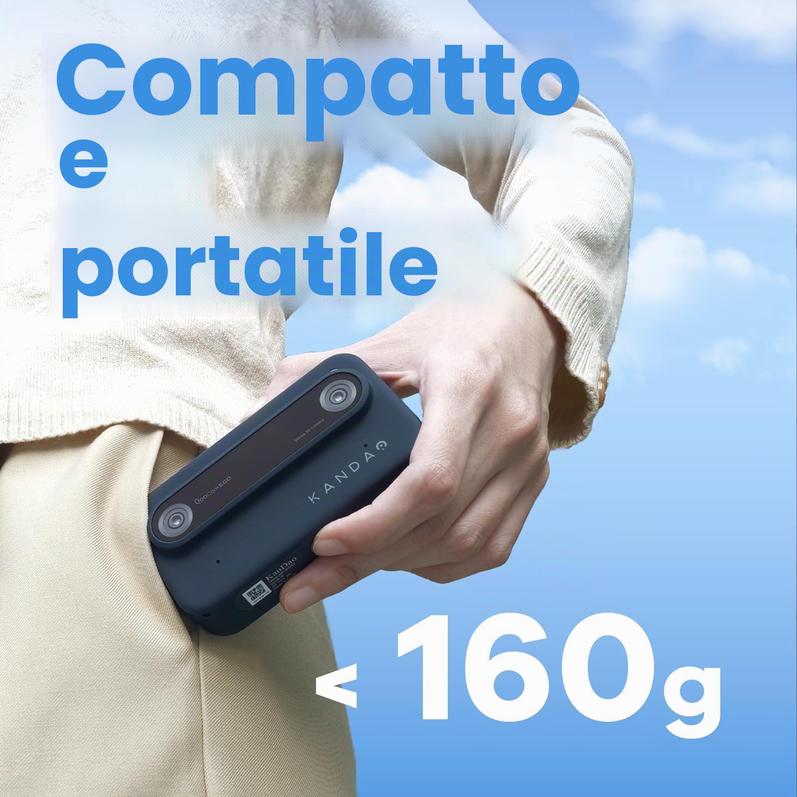 Kandao QooCam EGO 3D Macchina fotografica Nero