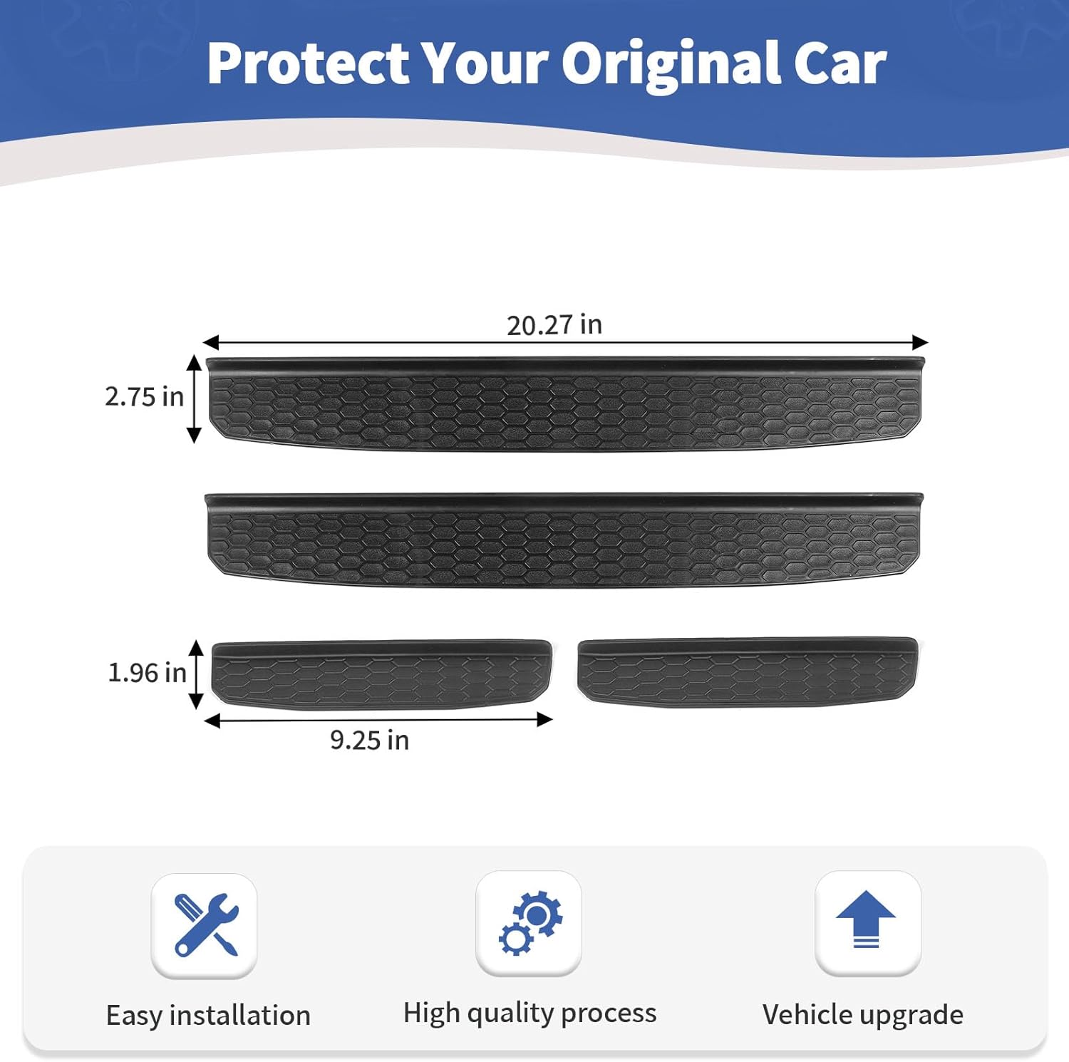RT-TCZ for Wrangler JL Door Sill Guards, Door Entry Guards Protector for Jeep Wrangler JL JLU Gladiator JT 4 Door 2018 2019 2020 2021 2022 2023 Black