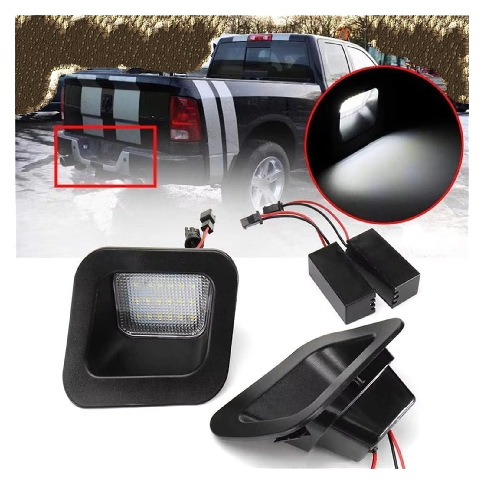 Luci Targa Per Dodge Per Ram 1500 2500 3500 Per Camion 2003 2004 2005 2006 2007 2008 2009 2010-2018 2 Pezzi Accessori Luce Targa Auto Luce Targa
