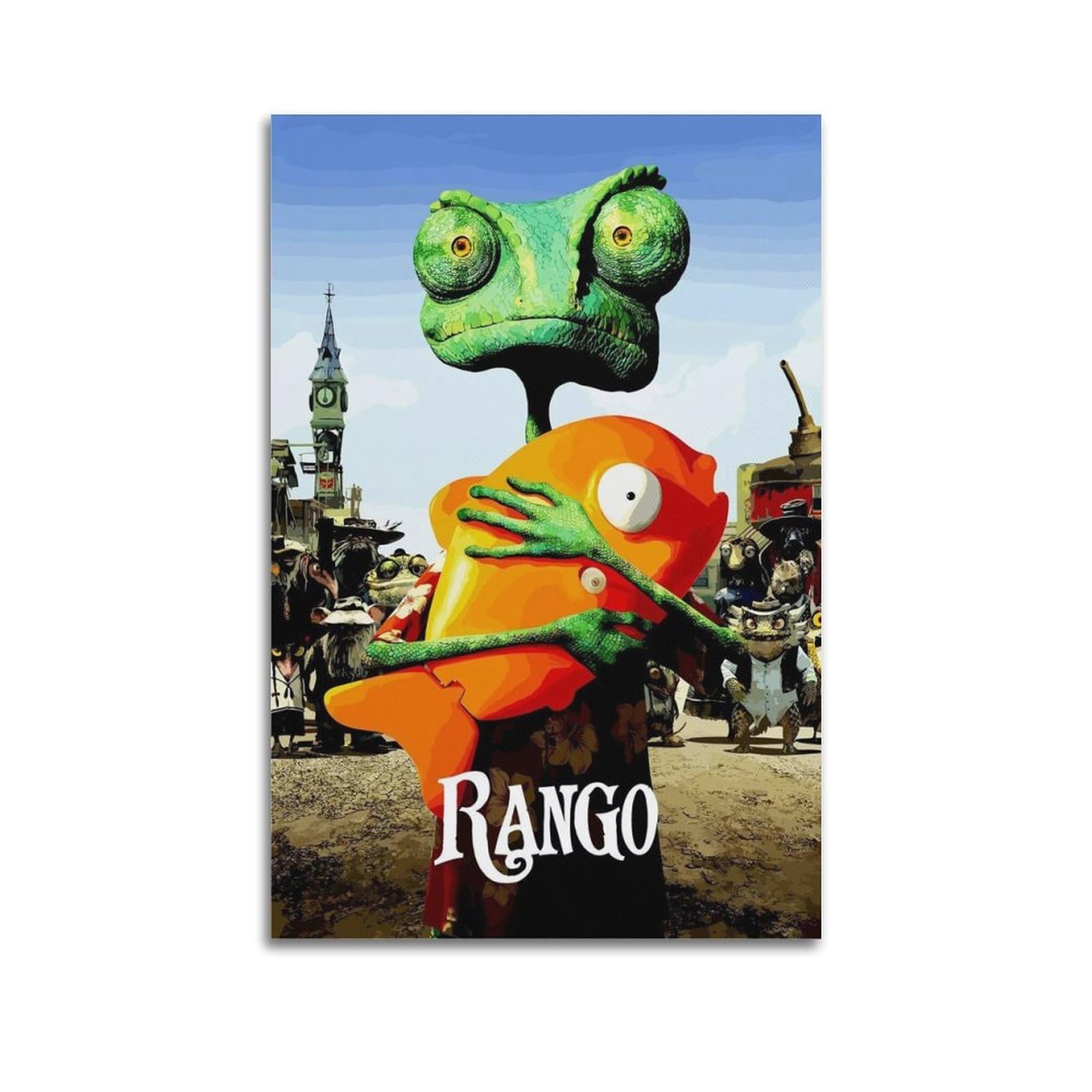 Rango Movie Poster Rango 4K Blu Ray (SteelBook)