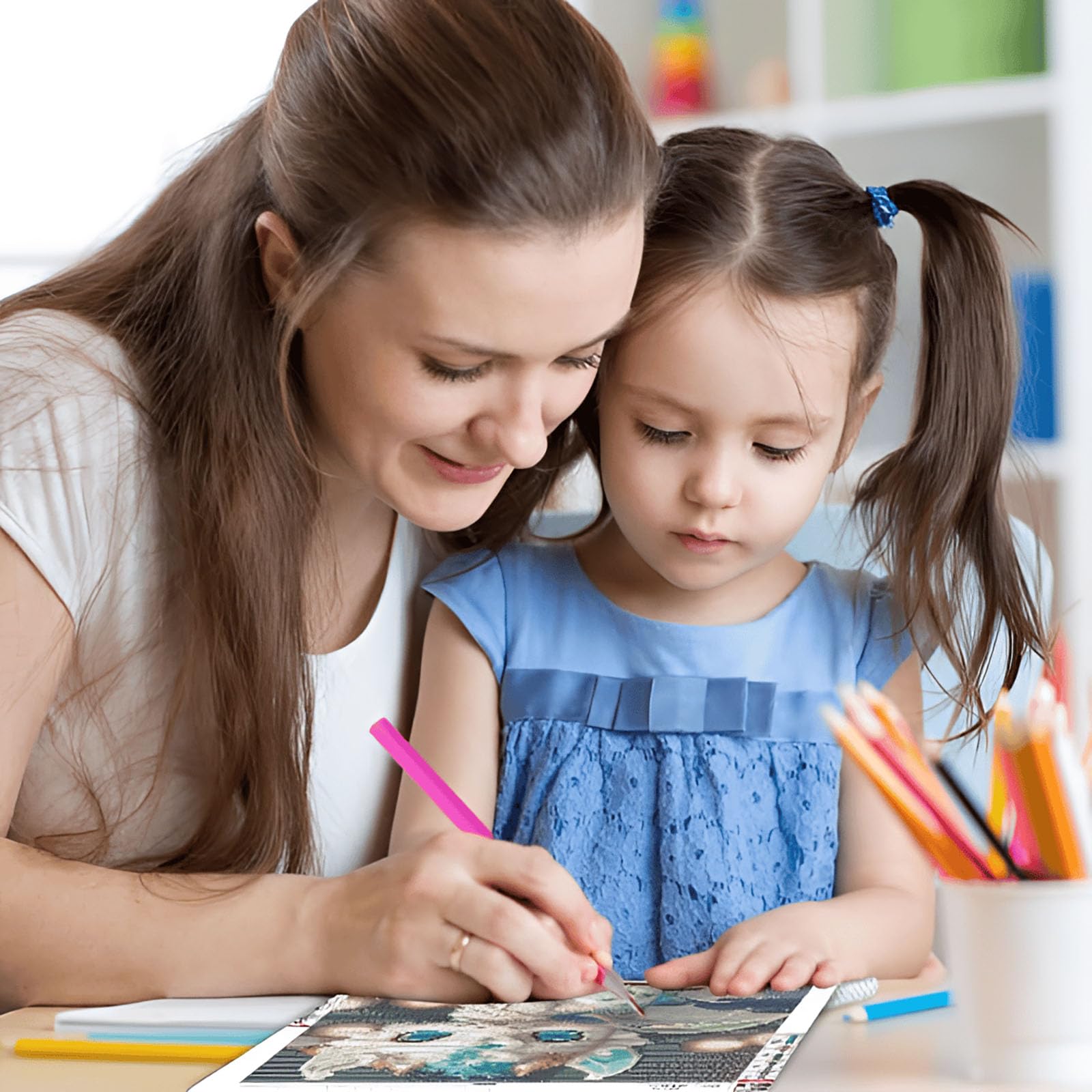 5D Diamond Painting kompletny zestaw uśmiechów międzygwiezdnych diamentowe malowanie duży format, rękodzieło z kryształem krzyżowym dla dorosłych i dzieci, DIY haftowanie diamentowe, dekoracja wnętrz