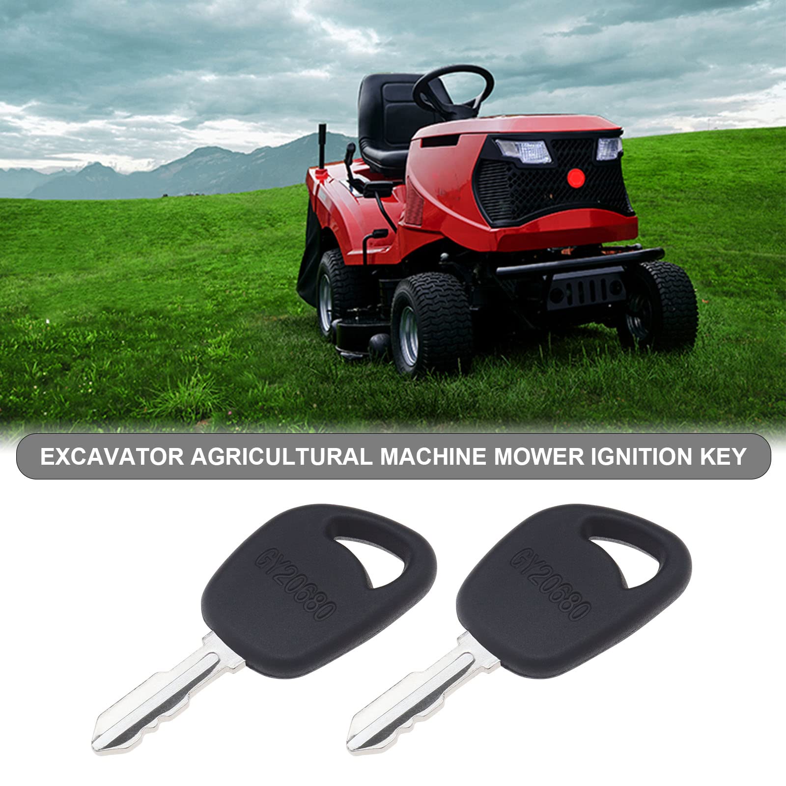The Lord of the Tools 2 Piezas Llaves Arranque de Encendido GY20680 AM123426 AM131946 Compatible con Husqvarna Cortacésped Compatible con John Deere Tractor Compatible con Kohler Cortacésped