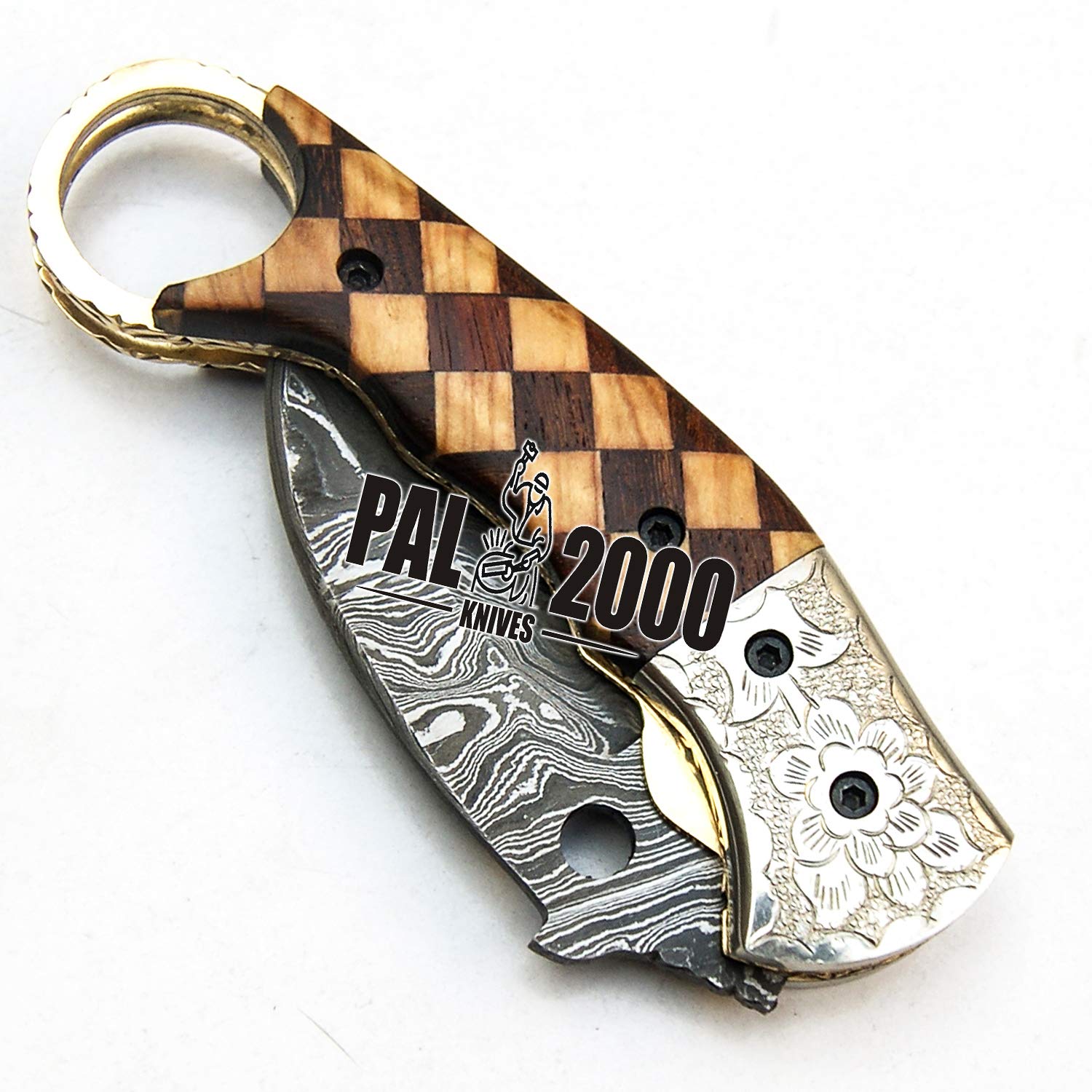 SJPR 9561 Coltello tascabile in acciaio damasco a mano personalizzato con guaina billetta chef da cucina casa giardino da collezione bar da campeggio pieghevole