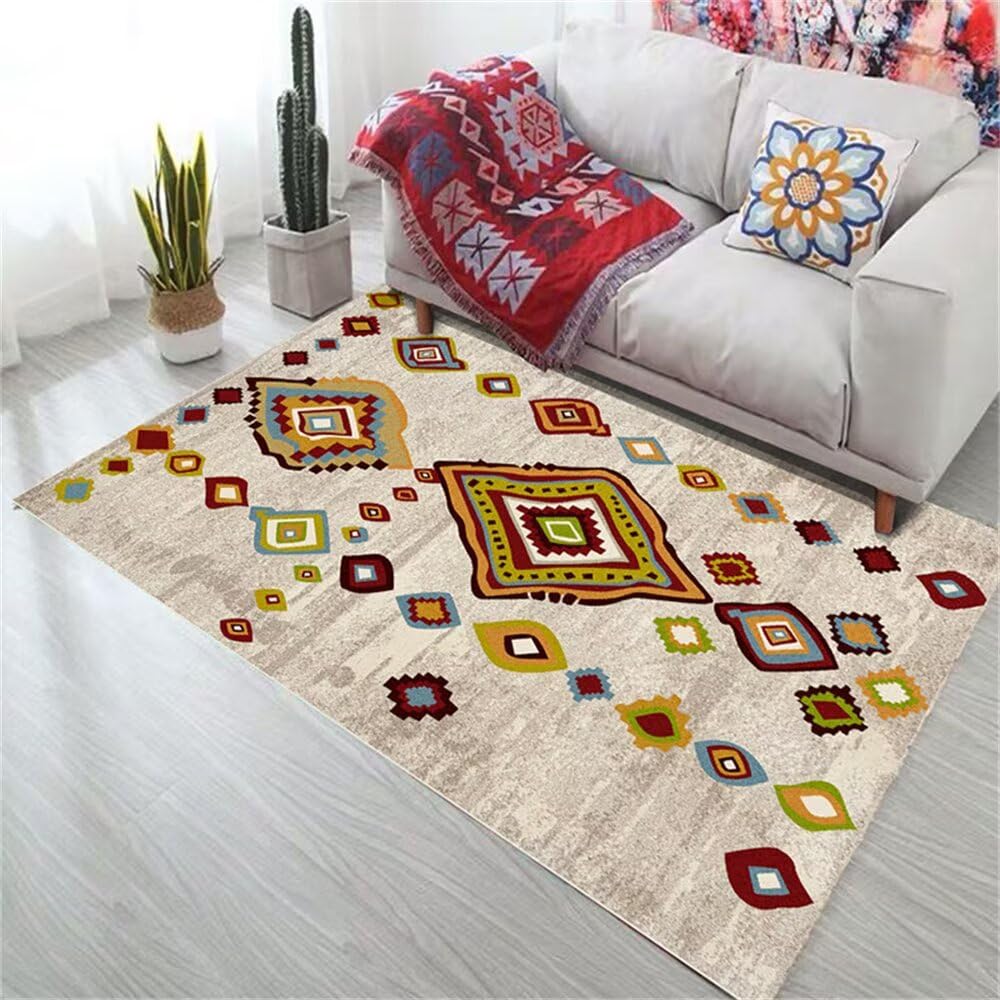 Tapis de terrasse extérieure couleur sable pour salon de jardin