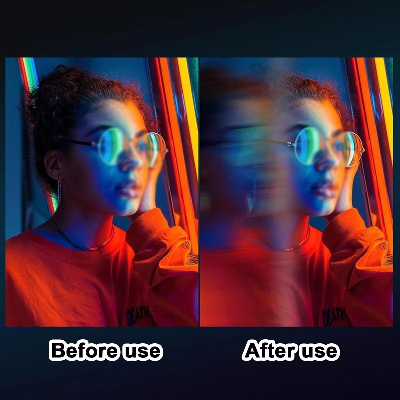 Filtro prismatico in vetro ottico palmare – 150 mm effetto sfocatura a movimento singolo, effetti artistici dinamici pennellate per accessori fotografici e videocamere