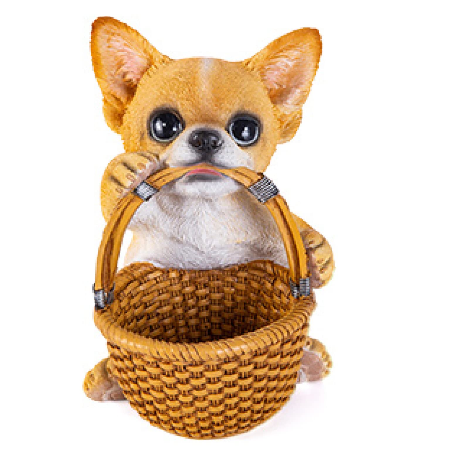 Boîte de rangement Chihuahua : statuette décorative de salon et chambre tendance