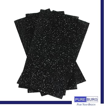 PUREBURG Replacement Filter Set Compatible with Hunter HP100 HT100 Air Purifier,2-Pack H13 HEPA + 4 x Activated Carbon Pre-Filters 4-Stage Filtration Air Clean VOCs
