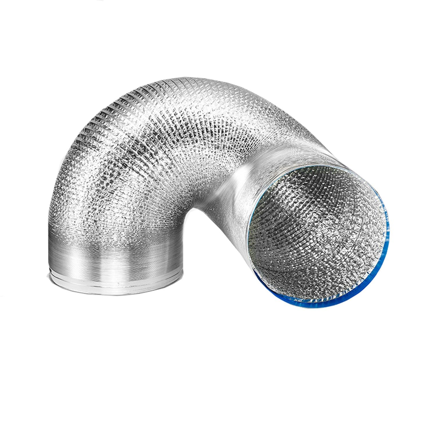 Tuyau d'aeration contre l'humidite, gaine alu 200mm isolee pour evacuer l'air chaud
