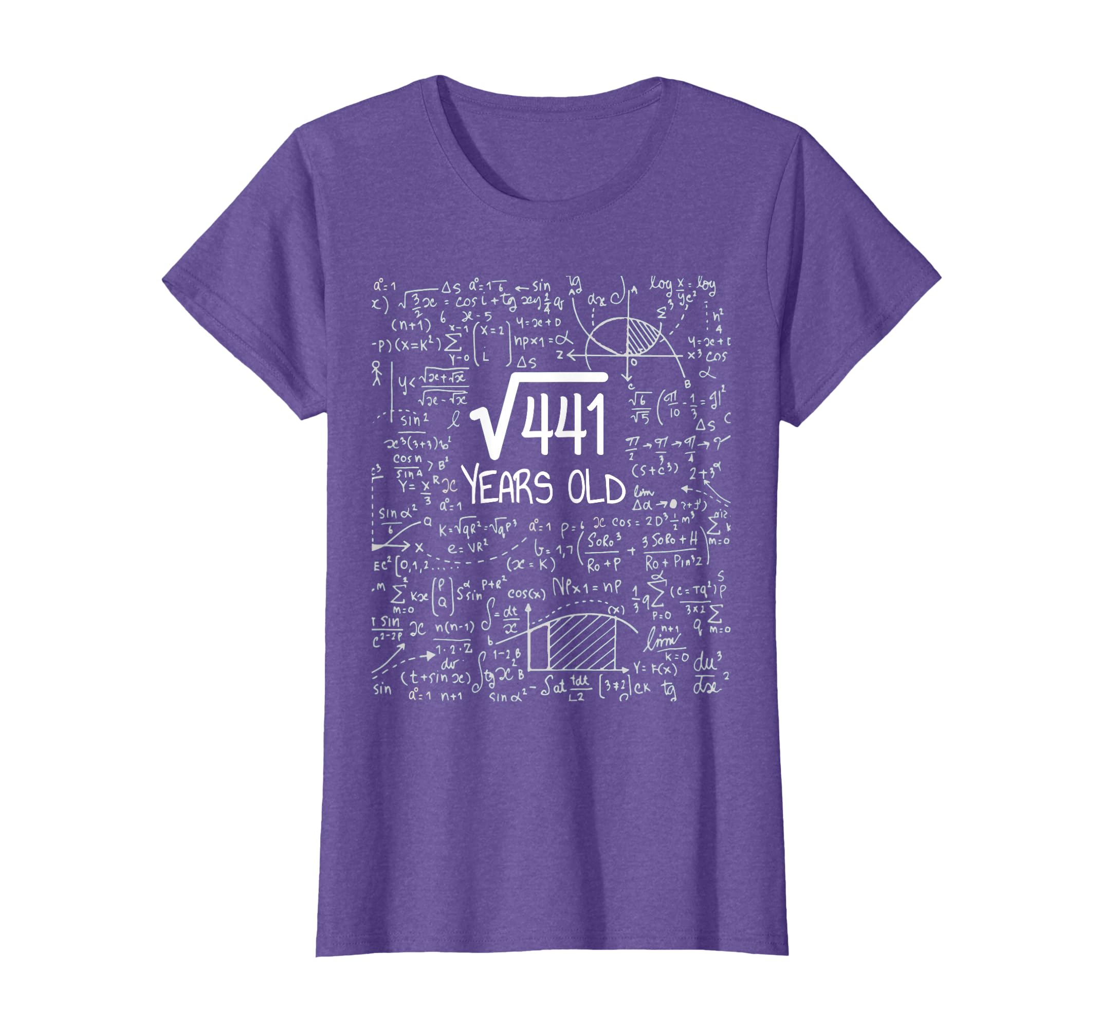 21st Birthday T-Shirt - Square Root of 441: 21 Years Old T-Shirt