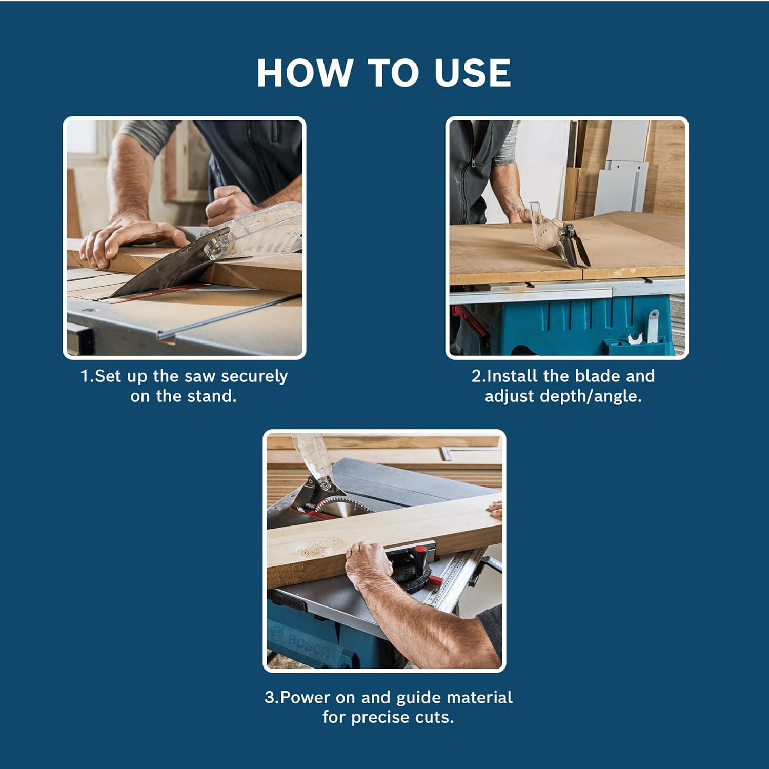 Setting up the Bosch GTS 254 Table Saw