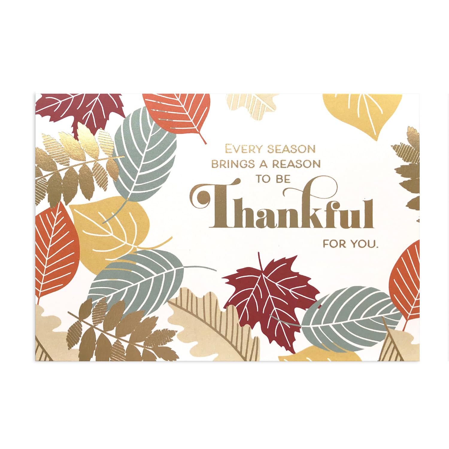 Hallmark Business Bulk 100 Pack Thanksgiving Cards for Customers & Clients (Thankful for You), 5x7 Cards, Message Inside, Envelopes Included