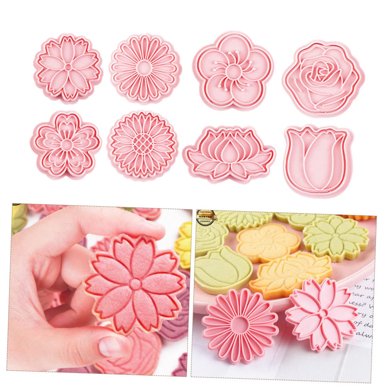 IMIKEYA 5 Ensembles 3D Moule À Biscuit Tridimensionnel Diplôme Cookie Gâteau Étain Eid Mubarak Emporte-Pièces Moules Personnalisés Cookie En Forme D'Étoile Fondant Timbres 8 pièces * 5