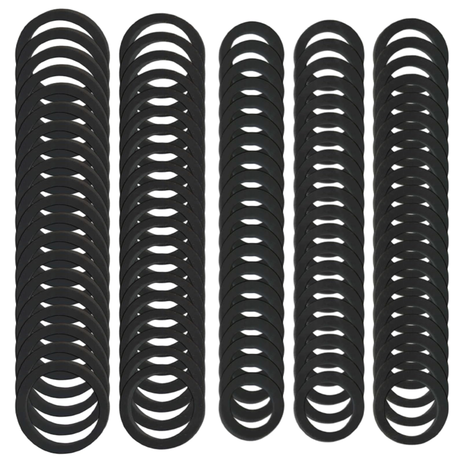 Bulk Set di 100 anelli elastici in gomma resilienti per riparazione radio vintage, dimensioni interne 9-13 mm, funzione liscia, registratore a nastro in gomma