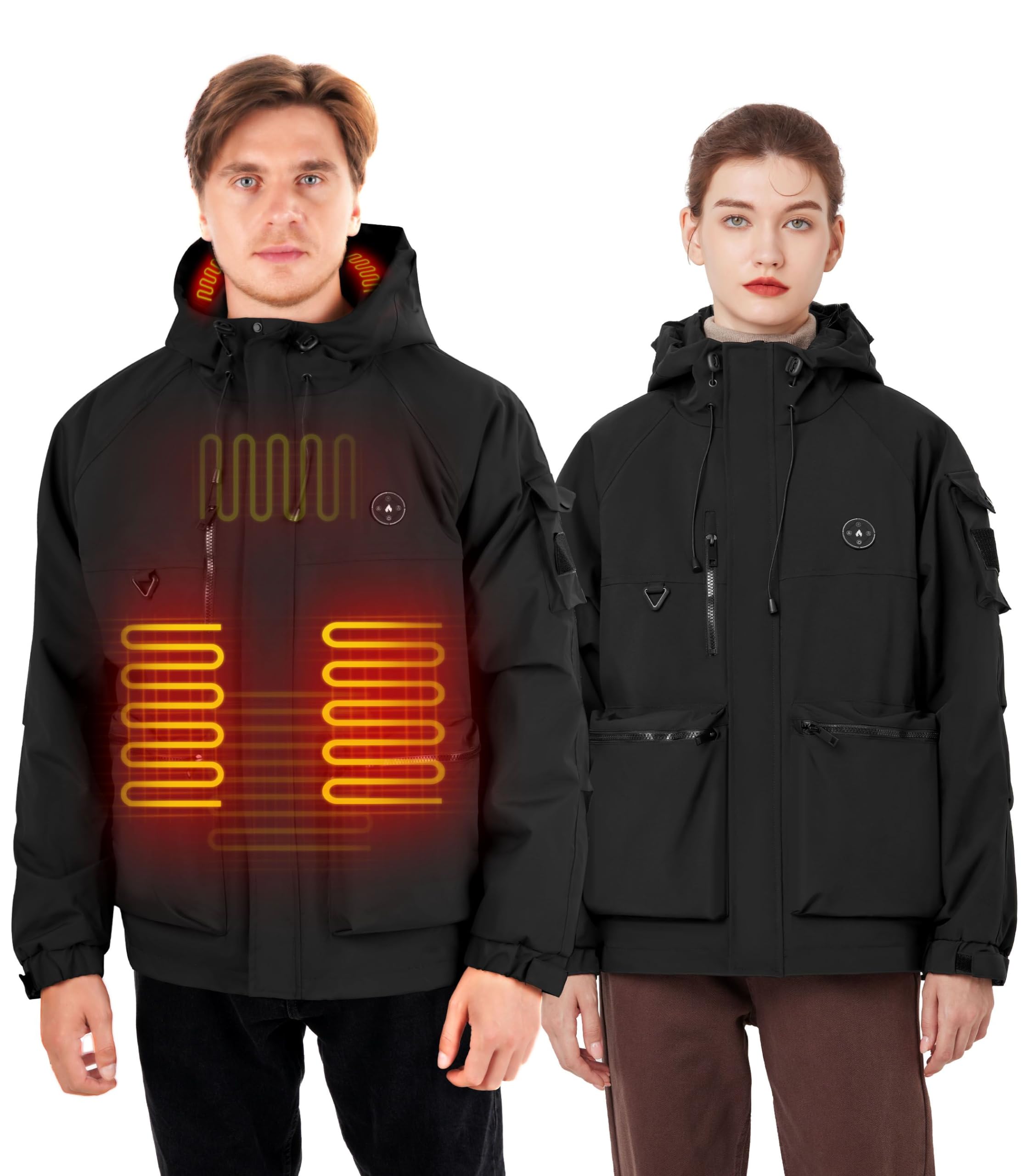 Chaqueta térmica hombre con batería 7.4V softshell impermeable invierno 8