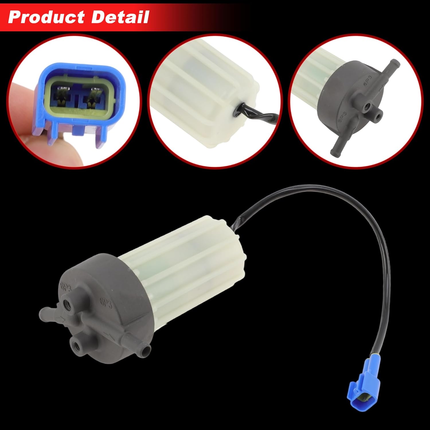 Fuel Filter Assembly for Yamaha F200 F225 F250 Fuel Filter Fuel Pump Assembly Replacement 6P3-24560-00-00 Metal Plastic Tank Fuel Filter Assembly 1 Pc