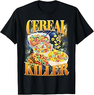 Cereal Lover Cereal Meme Breakfast Foodie The Cereal Kiler T-Shirt