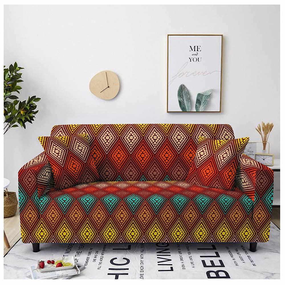 Housse de canapé extensible avec housse de coussin antidérapante pour canapé 1 2 3 4 places