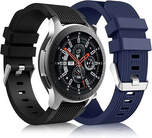 Lerobo Paquete de 2 correas compatibles con Samsung Galaxy Watch 3 de 1.772 pulgadasGalaxy Watch de 1.811 pulgadas1.872 pulgadas0.866 pulgadas0.866