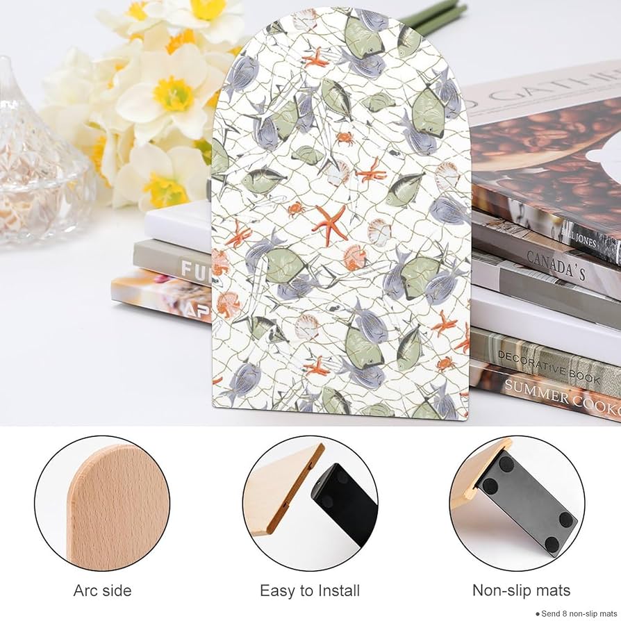 アールデコ 魚 ブックエンド 金属 フィッシング 釣り