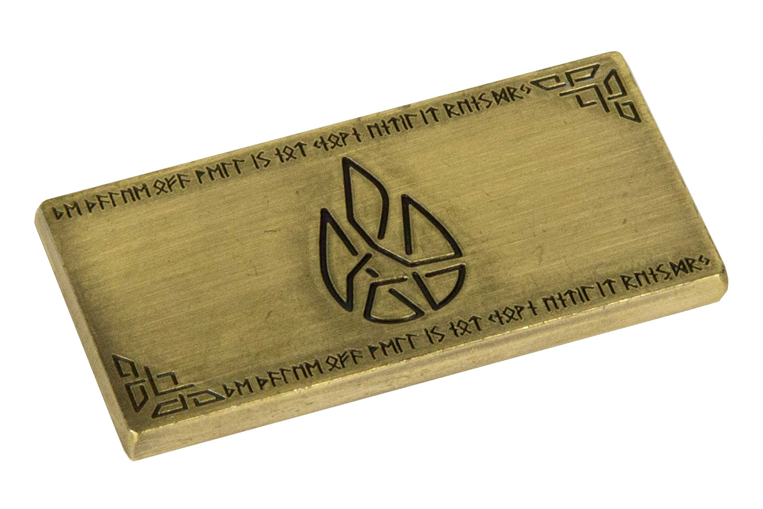 The Broken Token Prop Coins - 1 Gold Small Antique Dwarven Bar, Fantasy Novelty and Replica Trade Bars