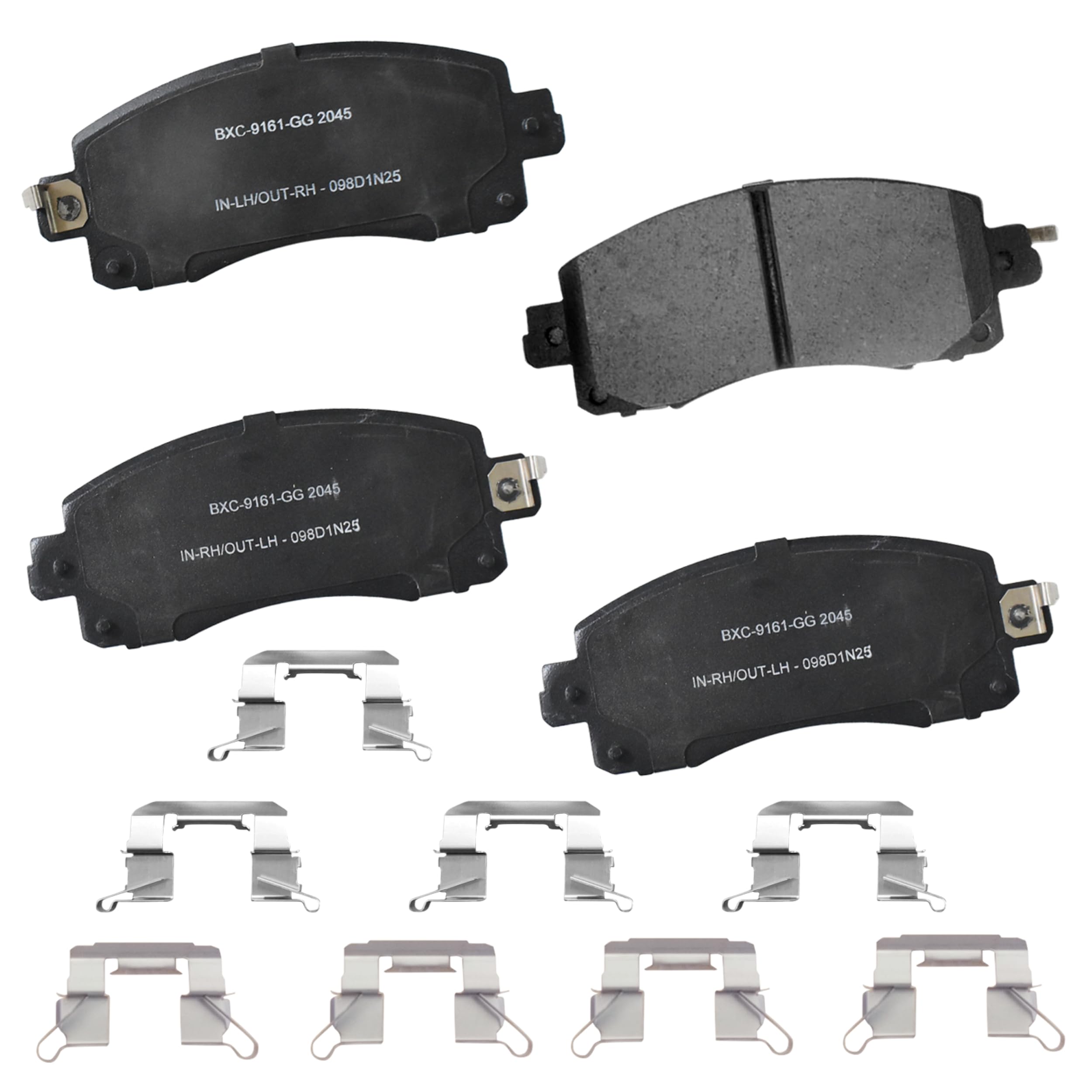 Bendix Premium SBC2045 Ceramic Front Brake Pads for Subaru Crosstrek 2023-2018, Forester 2023-2019, Impreza 2022-2017, Legacy 2023-2020, Outback 2023-2020