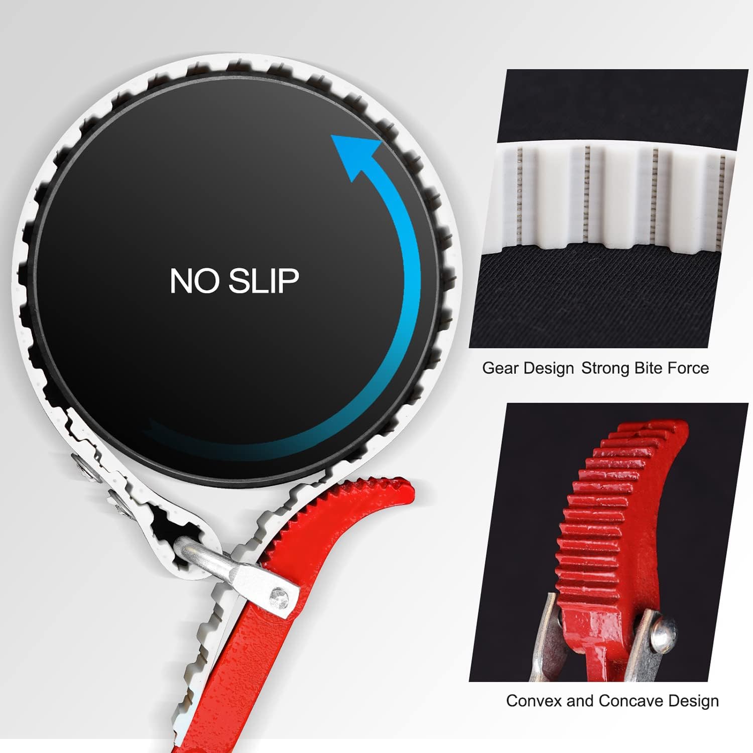 Anmxkoo Strap Wrench, Antisliding and Durable, 18.8 Inches Length