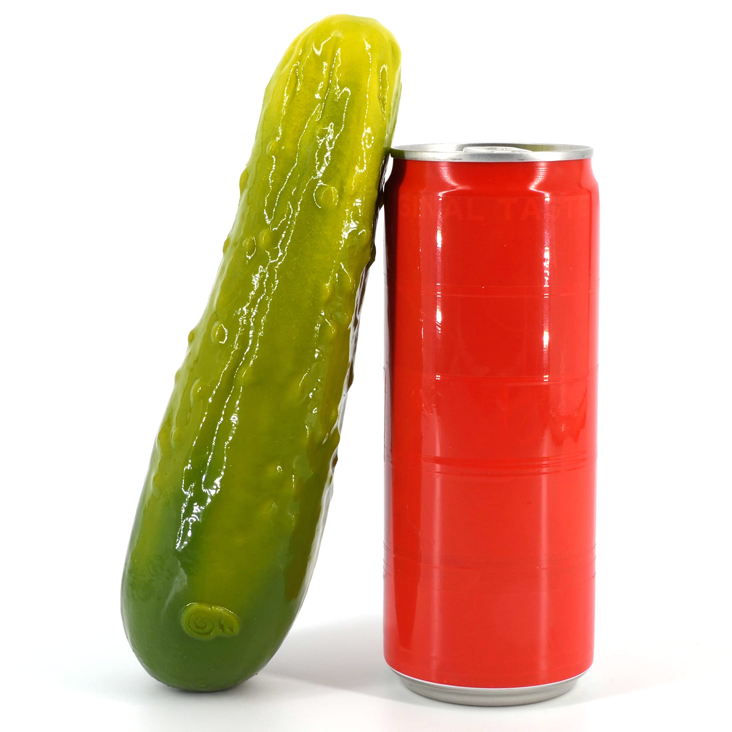 Gartengurke: weicher, geschmeidiger, knubbeliger Gemüsedildo aus Silikon | mit Farbwechsel bei Erwärmung, geruchlos, glänzend, naturgetreu