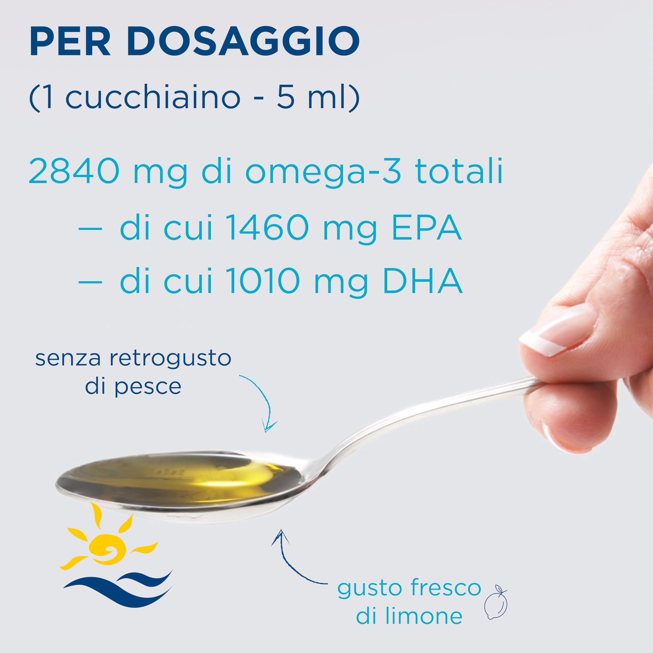 Nordic Naturals, Ultimate Omega, 2840 mg di Omega-3, Olio di Pesce con EPA e DHA, Gusto Limone, 119 ml, Testato in Laboratorio, Senza Soia, Senza Glutine, Non OGM