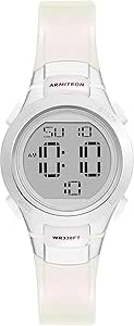 Armitron Sport Women's Digital Chronograph Resin Strap Watch, 45/7030, Navy Blue/Rose Gold, Modern