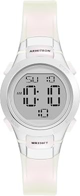 Armitron Sport Womens Digital Chronograph Resin Strap Watch, 45/7012