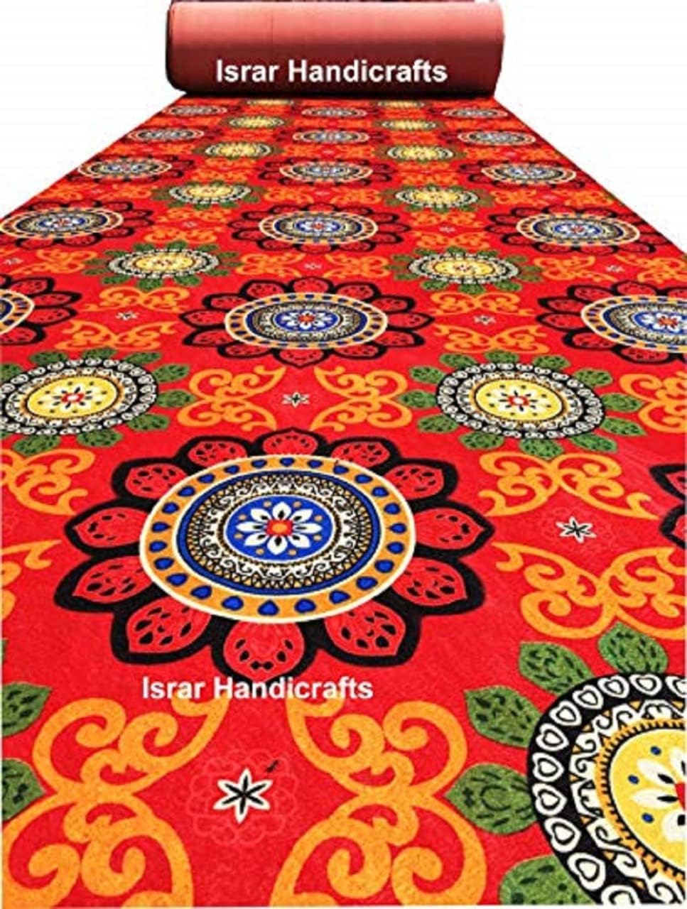 ZARACARPETS; 'can change the floor Has Launched Non Woven Wedding Carpets, Carpets for Church Aisle,Carpet for Marriage Hall, Events, Exhibitions,Functions and Gallaries Size 5x95 feet(7-8 MM) Color Red Leaf