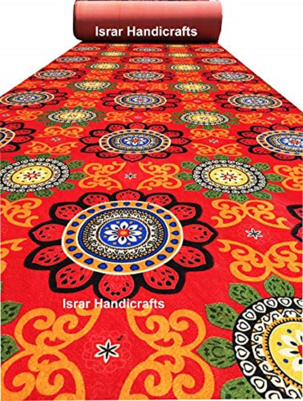 ZARACARPETS; 'can change the floor Has Launched Non Woven Wedding Carpets, Carpets for Church Aisle,Carpet for Marriage Hall, Events, Exhibitions,Functions and Gallaries Size 5x95 feet(7-8 MM) Color Red Leaf