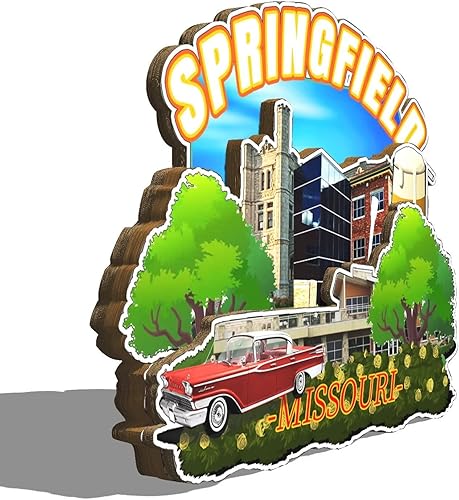 Miniatura 2 de Imán de madera para nevera de Springfield, Missouri, Estados Unidos, 3D, monumentos de viaje, coleccionables, recuerdos, decoración hecha a mano, 2