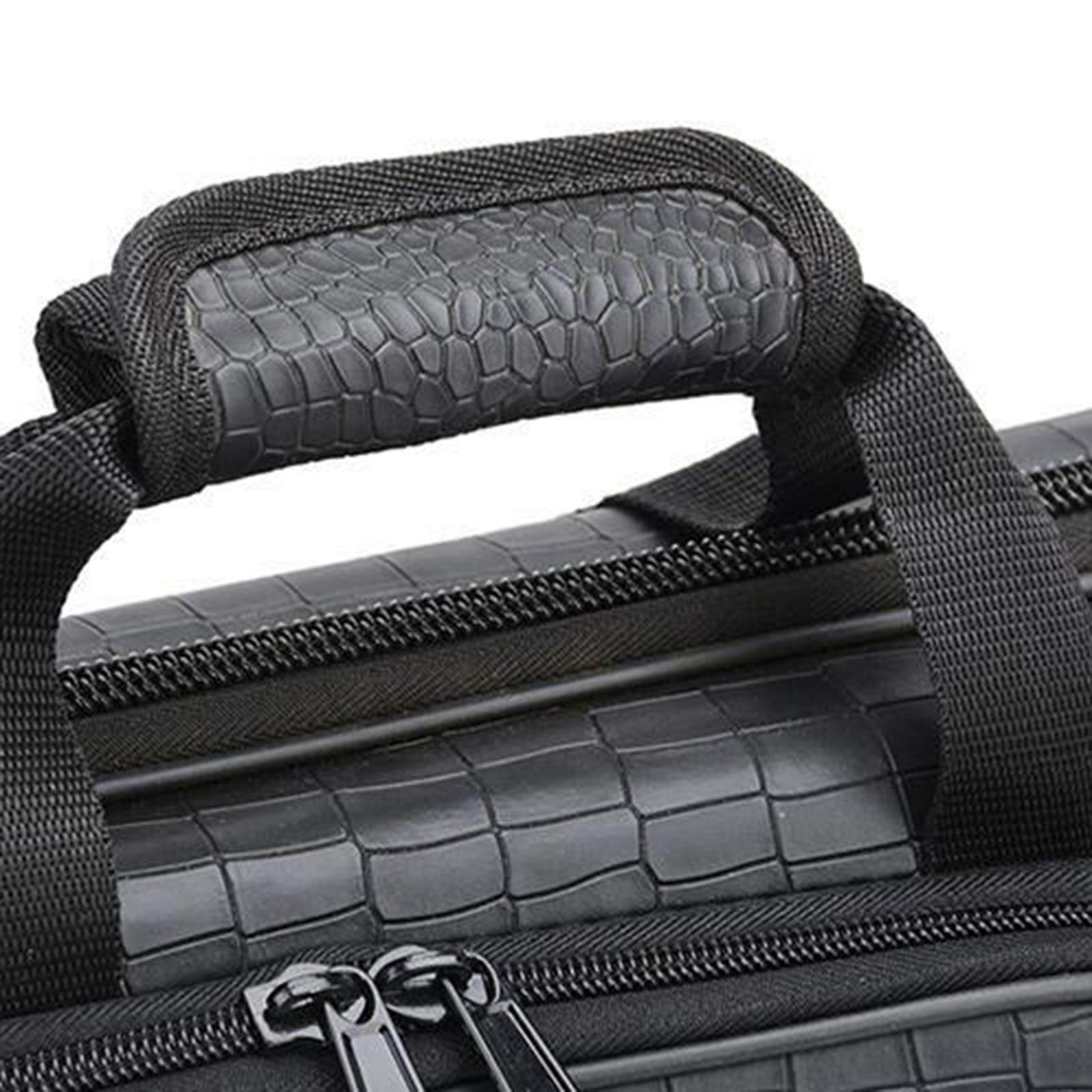 Bolsa de Trompeta Profesional Estuche Rígido de Transporte para Instrumentos de Viento Negro - Cocodrilo grano